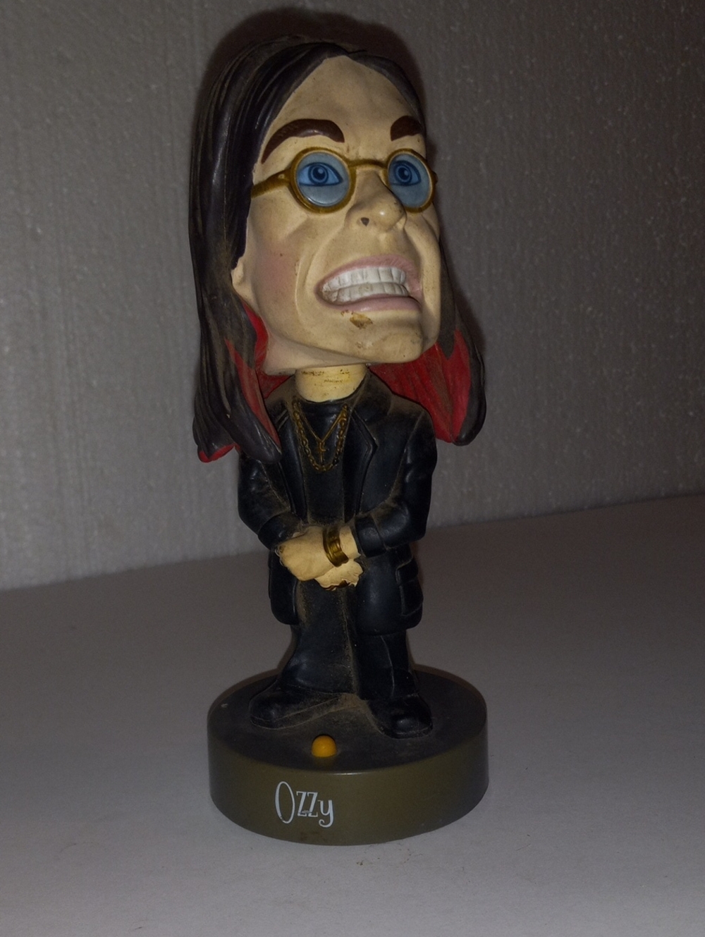 Black and Red Rock Music Figurine Home Accent